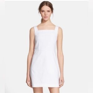 Tory Burch White Pique Sleeveless A Line Dress Size 8